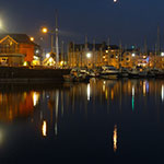 Le port de Paimpol de nuit