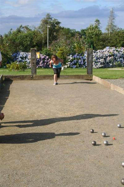 Allées de boules du camping