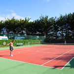 Terrain de tennis du camping